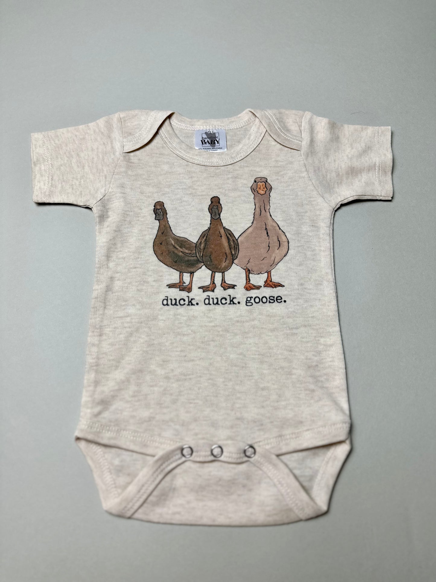 "duck. duck. goose" Baby Body Suit